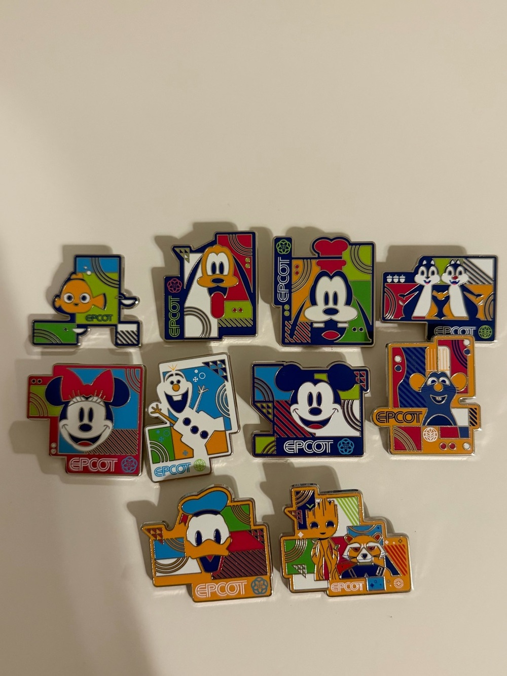 Completed Epcot Pin Set